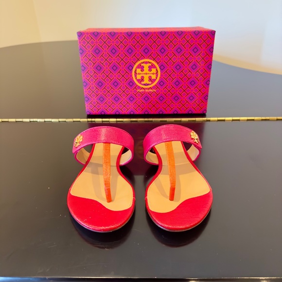 NWT Luxury Summer Beach Vacation Minimalist Authentic Tory Burch Kira Sandal - Picture 12 of 17